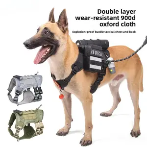 Large Dog Tactical Vest Clothing Outdoor Water Protection Dog Chest Strap Medium Large Dog Tactical Chest Back