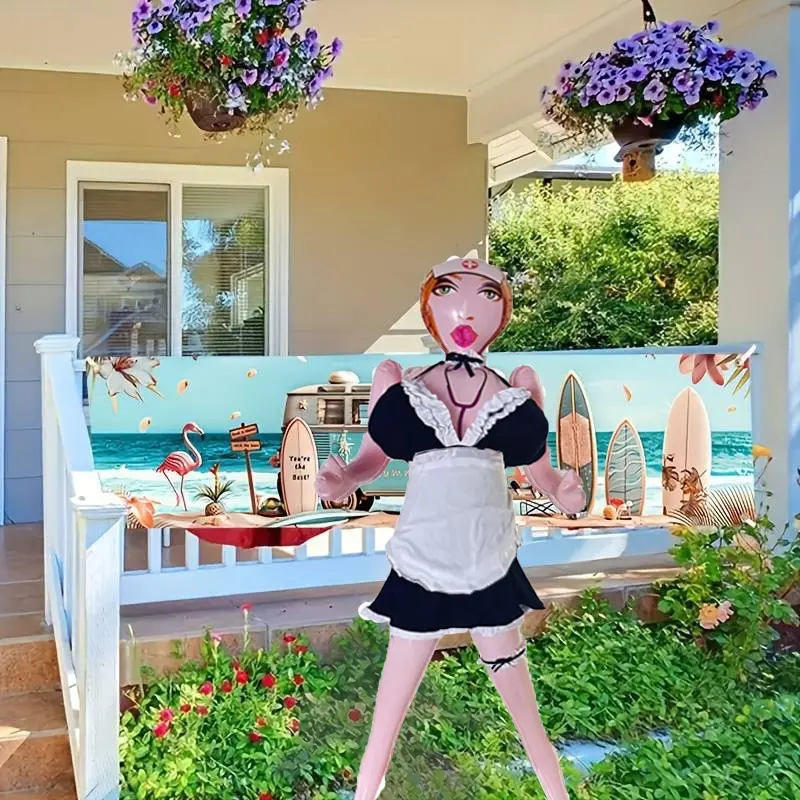 Funny PVC Inflatable Doll Model 1.5m Long, Realistic Size, Perfect for Party Activities, Party Decoration Supplies, Party Accessory, Prank Games, Jokes, Photo Props, Celebrations