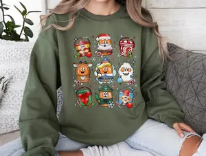 Christmas Nuggets Crewneck Sweatshirt, Whville Nuggets T Shirt, Christmas Funny Sweatshirt, Chicken Nuggets Sweatshirt, Christmas Party Shrit, Christmas Chicken Lover Shirt, T Shirt, Hoodie