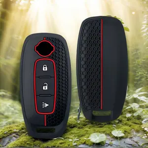 Silicone Key Case Holder Key Cover Keychain Car Key Accessory Car Key Protector Car Accessories For Nissan Qashqai J12 E-Power Teana X-trail Kicks Juke Altima Ariya