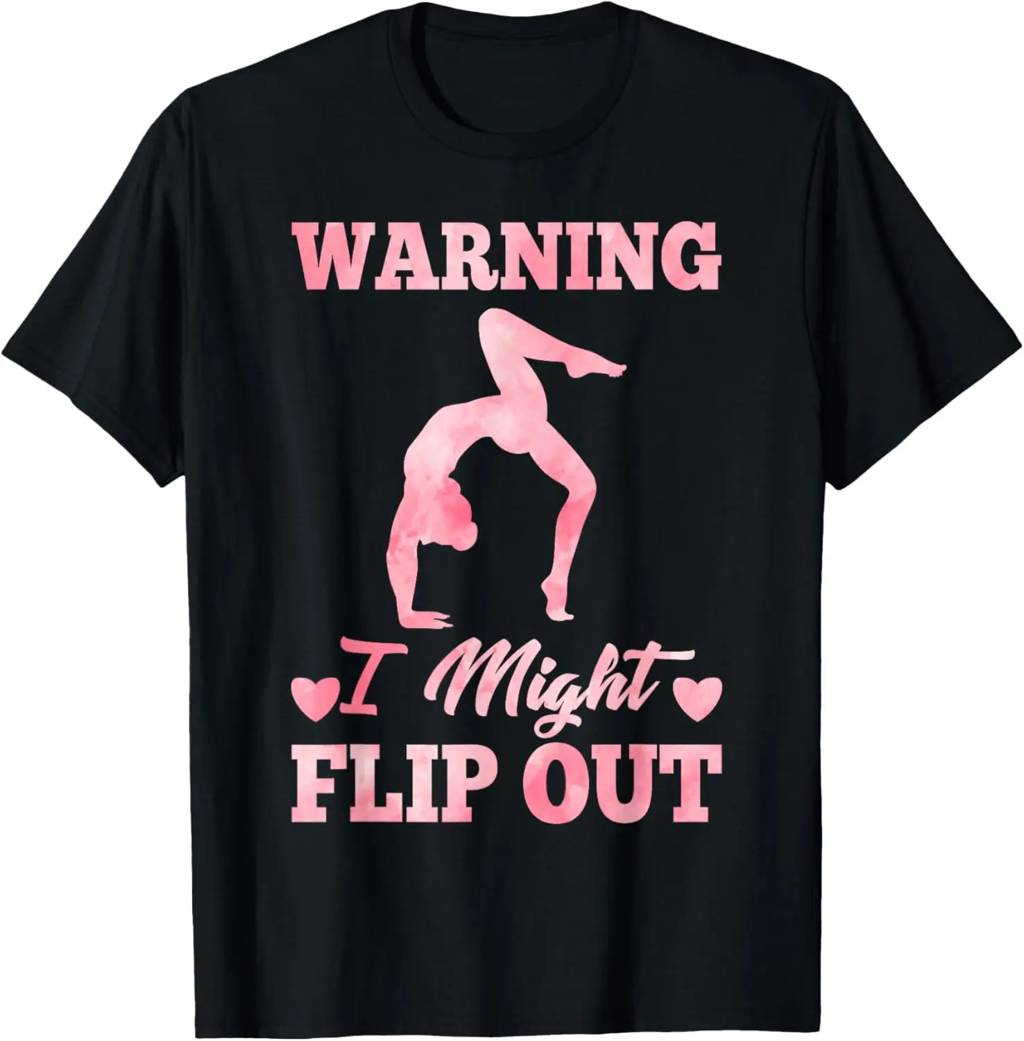 Women's 100% Cotton Shortsleeve Graphic T-Shirt - Casual Everyday Gymnastics Tumbling Top, Vintage