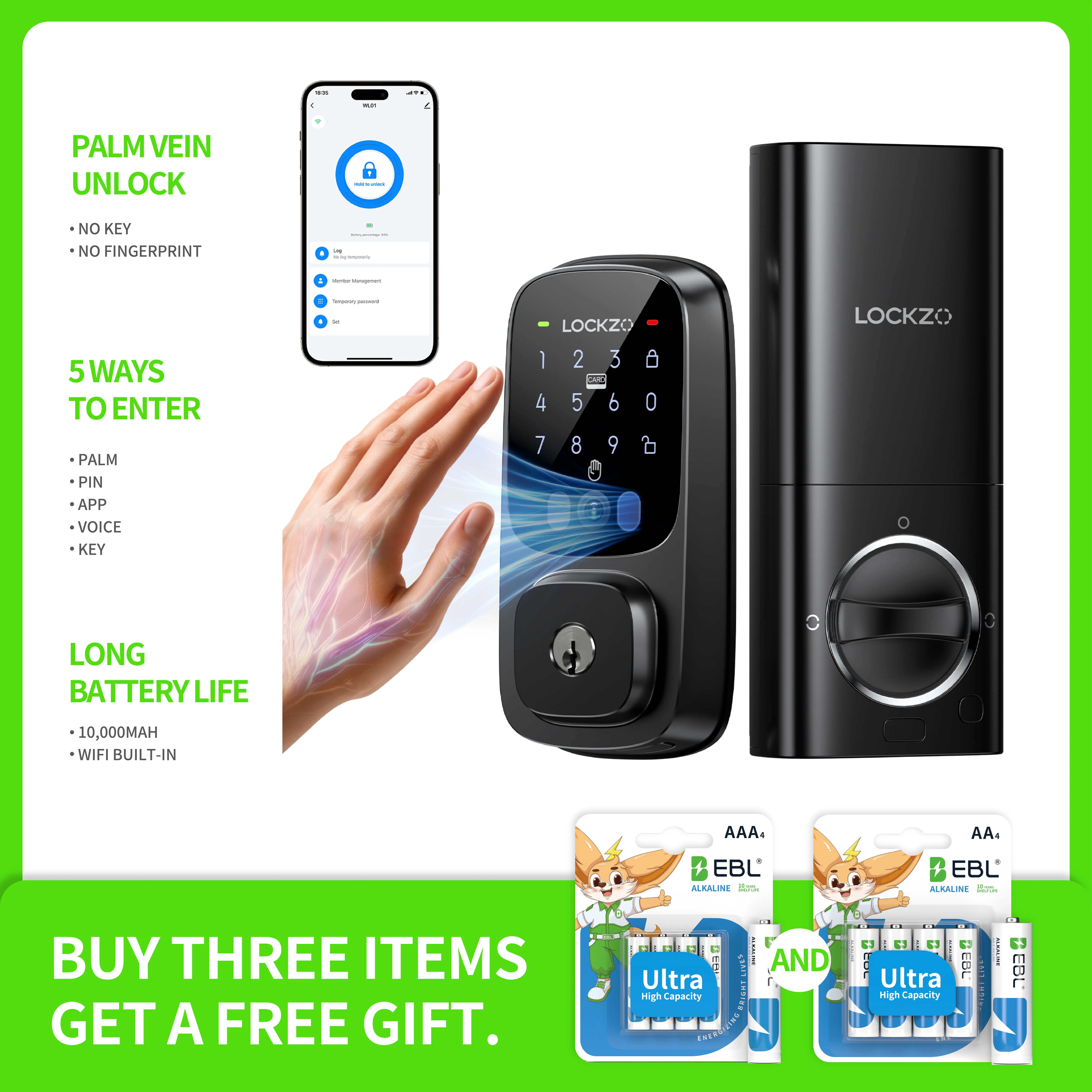 Palm Vein Smart Lock(Upgraded Version)