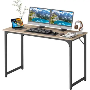 BestOffice Computer Desk,Home Office Desk, Modern Simple Style for Home Office Study Writing (Nature, 47 inch)