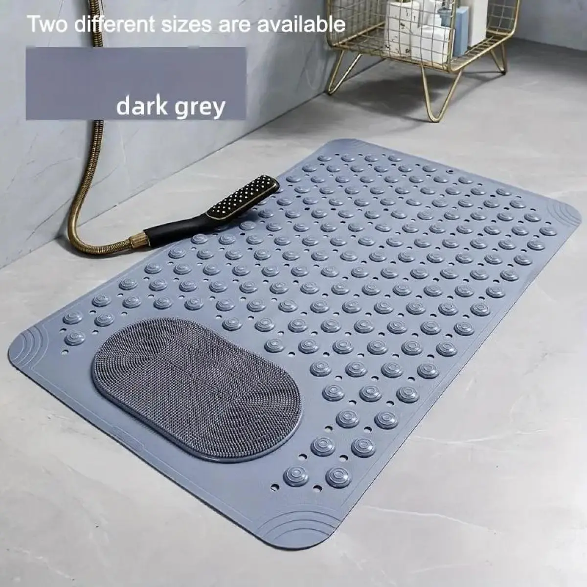 Bubble Massage Bath Mat - Nonslip PVC Bathroom Rug with Suction Cups, Absorbent Anti-Slip Grip Mat for Bathtub Safety & Inside Shower Floor, Nonslip Bathroom Rugs, Non Slip Shower Mats For Inside Shower