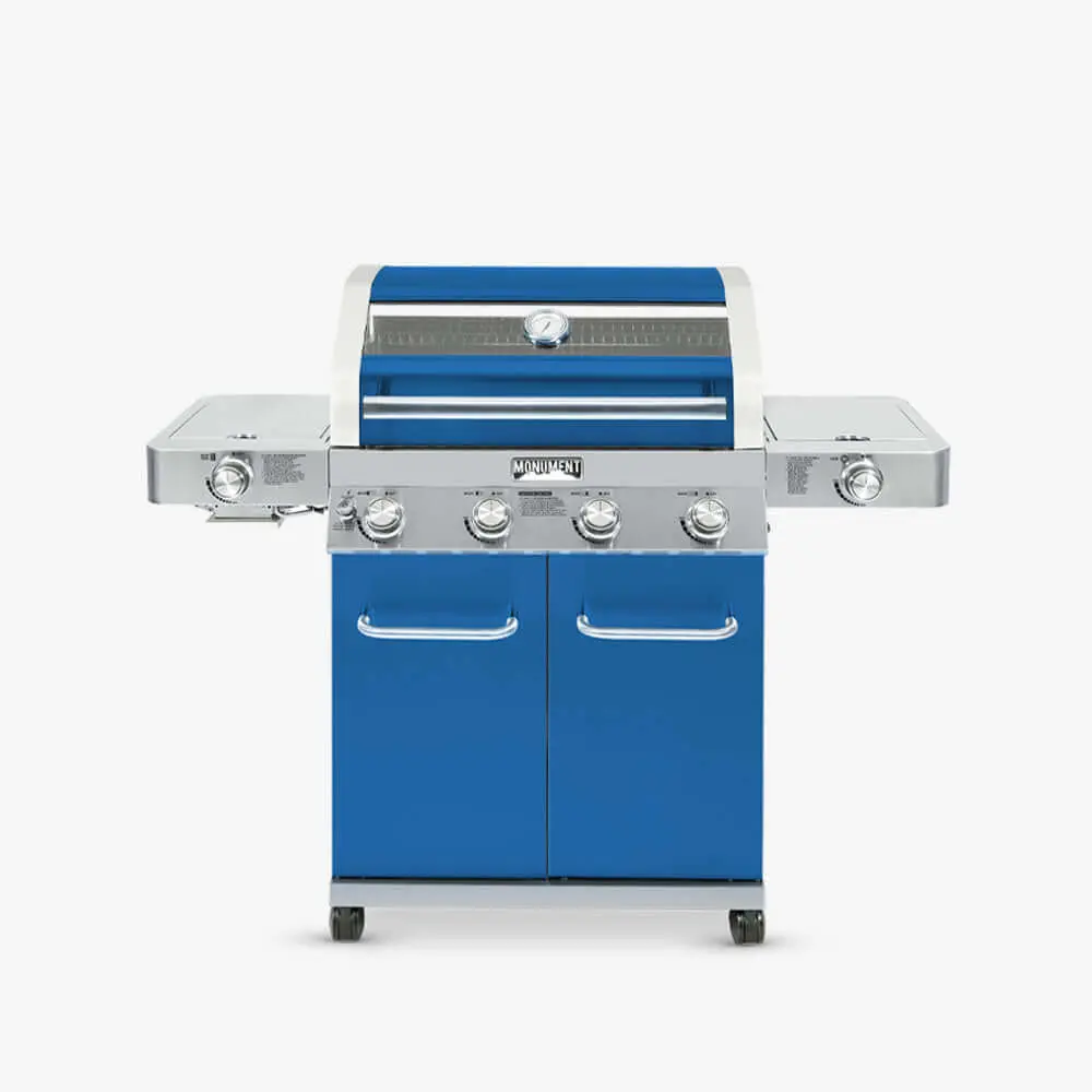 35633B | Matte Blue Infrared Propane Gas Grill