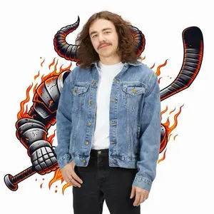 Demon Time Hockey Denim Jacket