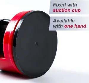Knife Sharpeners, Mini Knife Sharpener with Suction Base, Pocket Knife Sharpeners Suitable for Most Blade Types, Small Knife Sharpener for Kitchen, Camping, Red