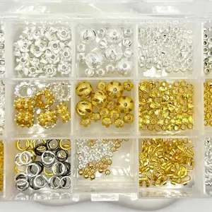 Accessories Kit Acrylic Jewelry Box Premium Accessories for Beading DIY Projects and Jewelry High Quality Plated Copper Metal Accessories for Beadable Pens, Keychain, Phone Chain and Jewelry