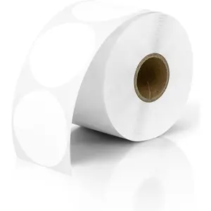 2 Inch Circle Thermal Sticker Labels, Self-Adhesive Round Thermal Paper- 750 Labels/Roll, Compatible with JADENS, Nelko, Label Printers for , Office, , , Easy to Peel