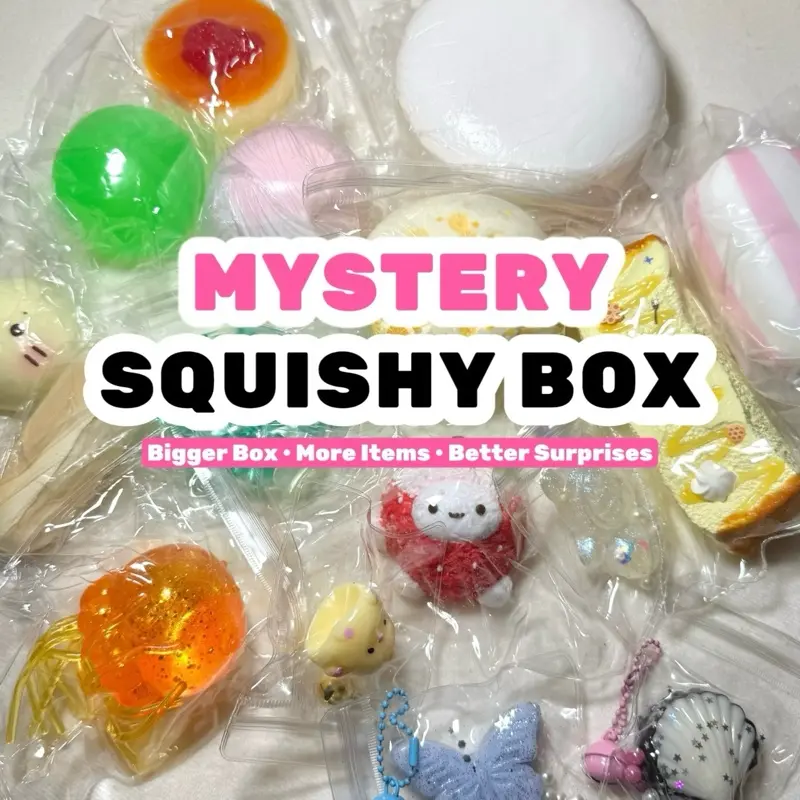 Dustling Mystery Squishy Blind Box - Taba, Handmade, Slow-Rising, Crunchy, Cute Stress Relief Gadget, Anxiety Relief Product, Decompression Squeeze, Sensory Stress Reliever, Sensory Calming Tool