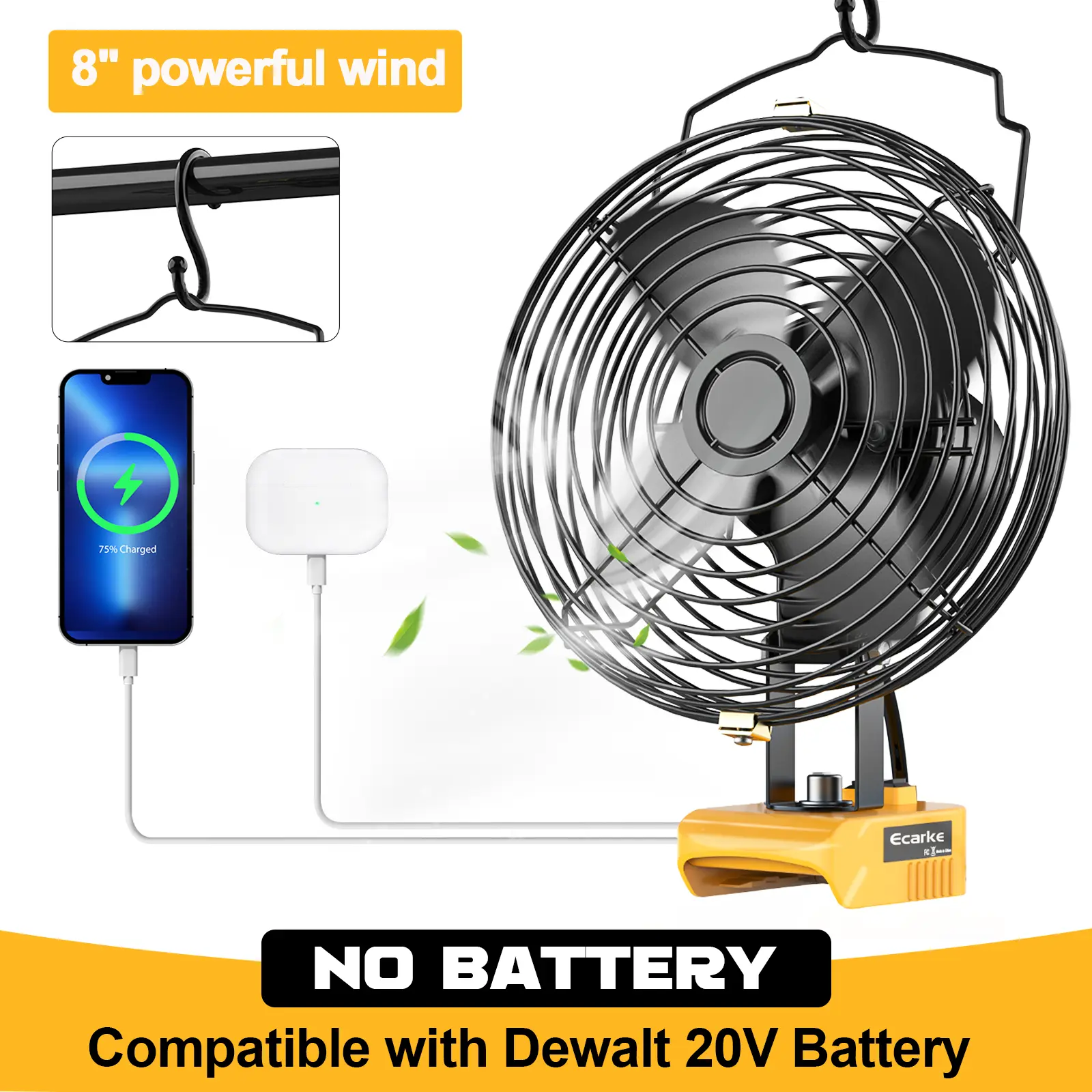 (No Battery)8'' For Dewalt