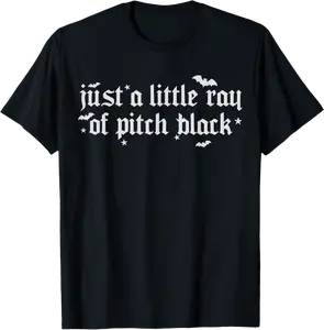 Just A Little Ray of Pitch Black Halloween Spooky Season T-Shirt - Jaredsab Shop 82B0FKN3RV2B