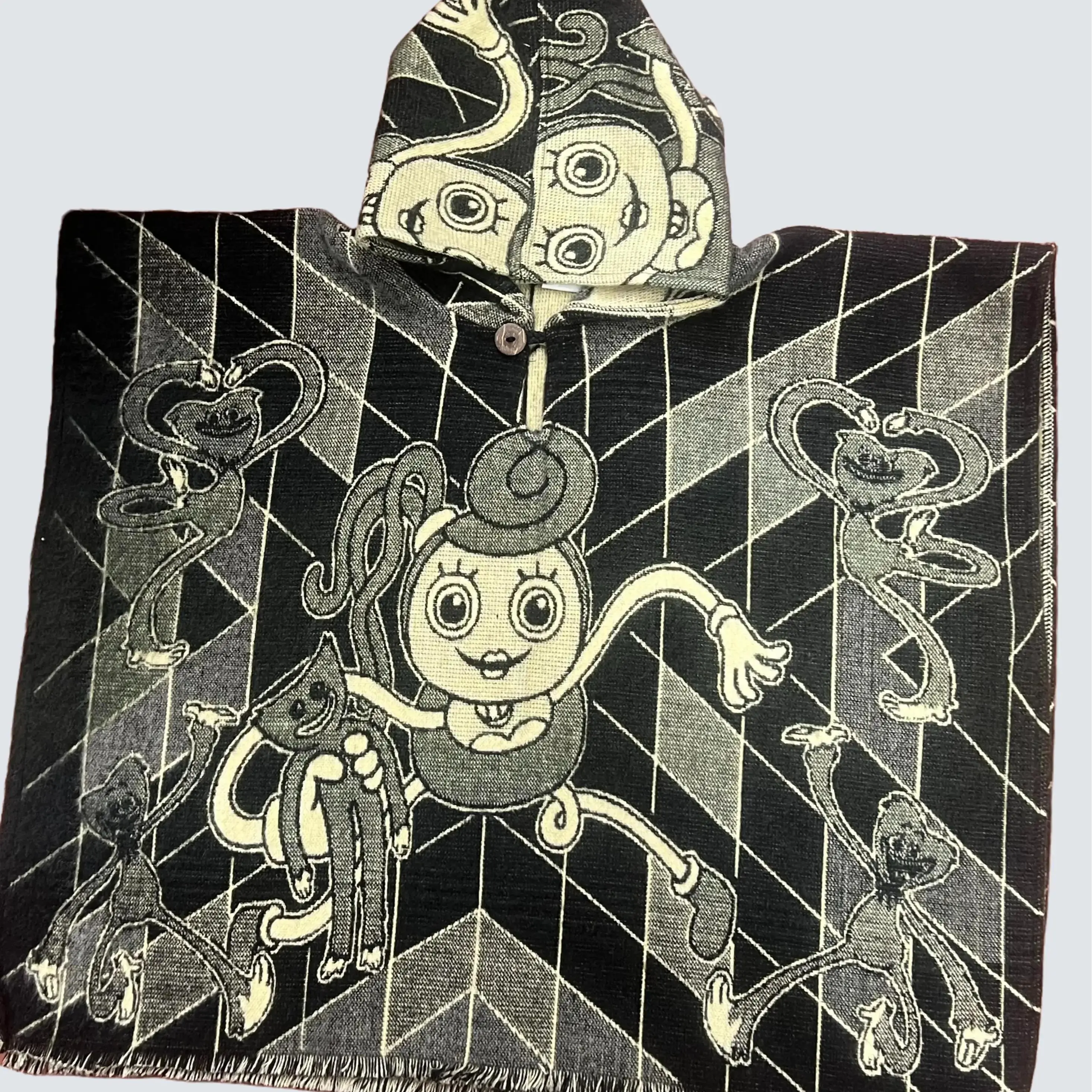 Girl and Boy Poncho - Versatile Design for Kids, Lightweight Cotton, Perfect Fit, Stylish Accessory for All Seasons 26/22