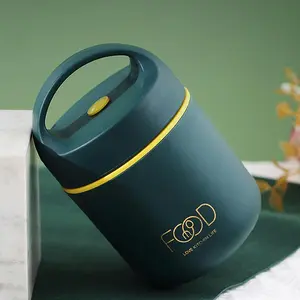 1 Count 510ml Stainless Steel Vacuum Thermal Insulated Lunch Box, Soup Cup, Food Thermos Container, Bento Lunch Box
