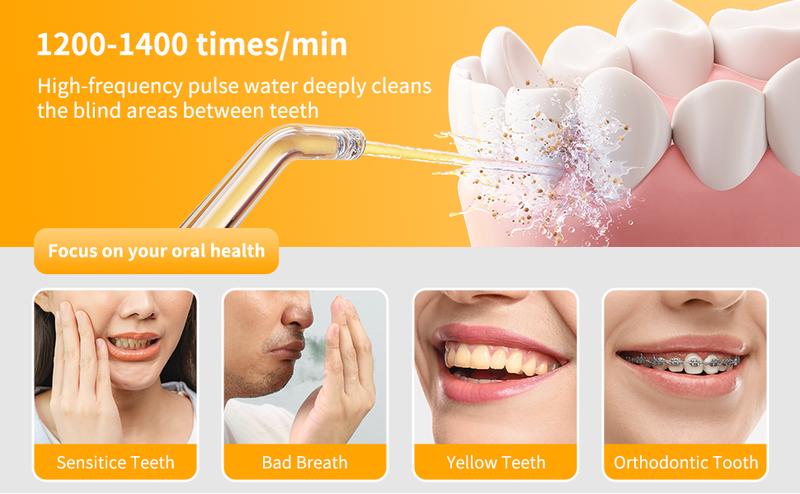 Truefloss Water Flosser,travel irrigation cleaner,effective tooth cleaning,dental cleaner water dental flosser cordless,recyclable water flosser Oral