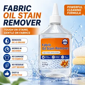 Oil Stain Remover for Clothes, Fast-Acting Fabric Degreaser, Removes Grease & Tough Stains, Gentle on Fabrics, No Residue, 8.7 fl oz