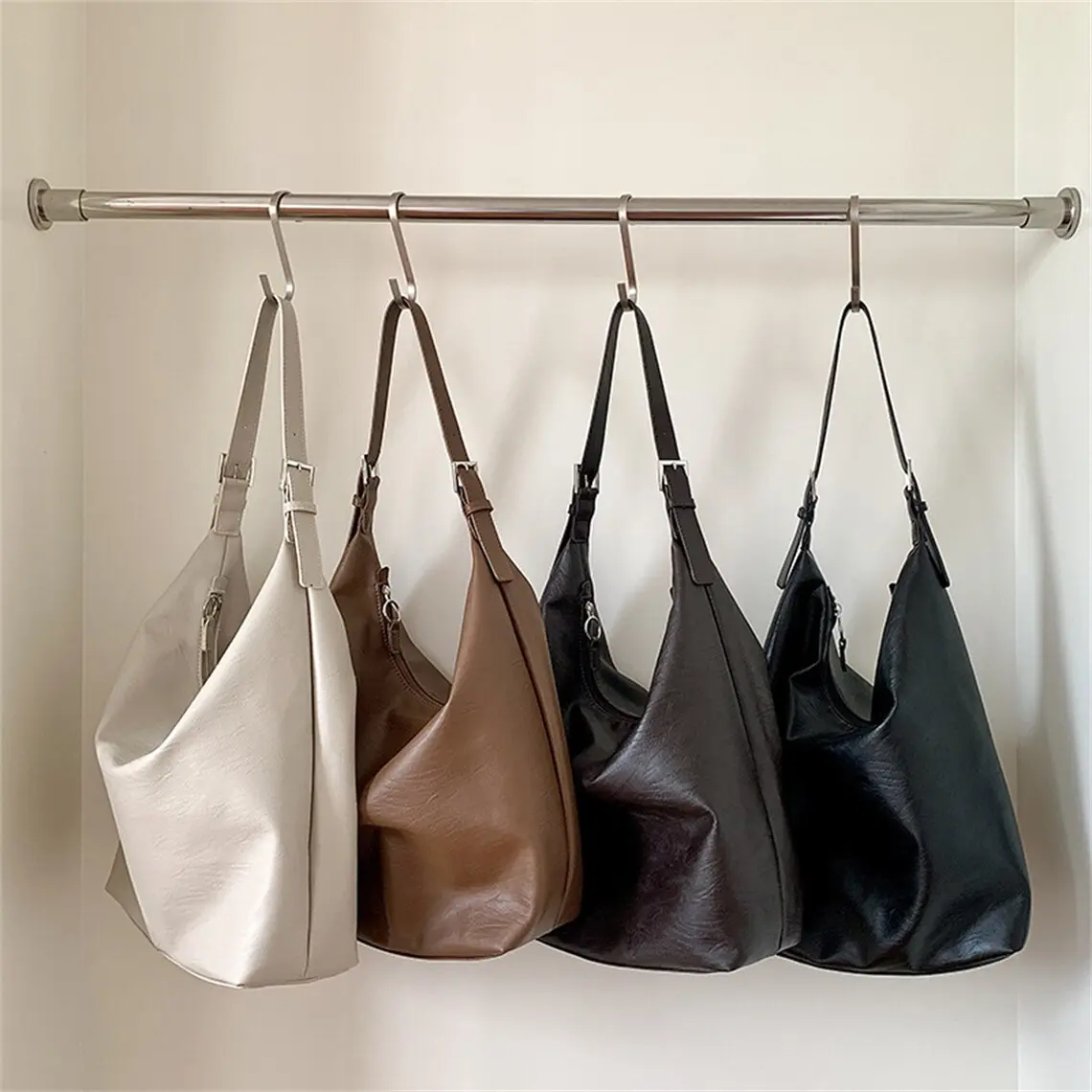 Handbag for Girl,Oversize Leather Shoulder Bag for Women,Large Hobo Purse, Bucket Bag,Vegan Leather Bag, Shopping Bag,Purse Bag