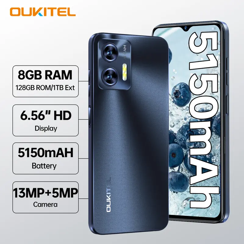 OUKITEL G1 Rugged Smartphone Unlocked, 24GB RAM + 256GB ROM (1TB