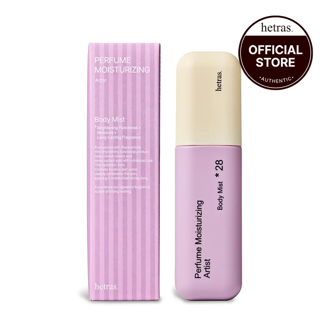 [hetras] Perfume Body Mist, Artist Scent | Moisturizing Niacinamide Body Spray | Body Glow, Smooth Skin | for Texture & Uneven Skin tone | Instantly refreshes your skin | Korean Skincare, 4.06 Fl.Oz