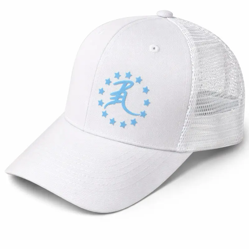 White with NC blue R3 logo snapback White with NC blue R3 logo snapback