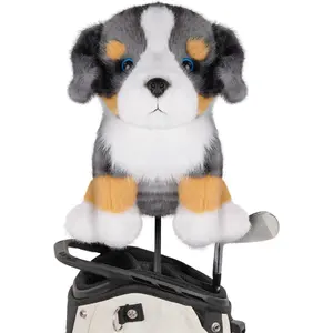 mytag Driver Headcover Dog Collection, Funny Stylish Golf Club Head Covers, Cute Plush Driver Head Cover Custom Your Pet