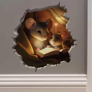Bedtime Tales Mouse Hole Decal