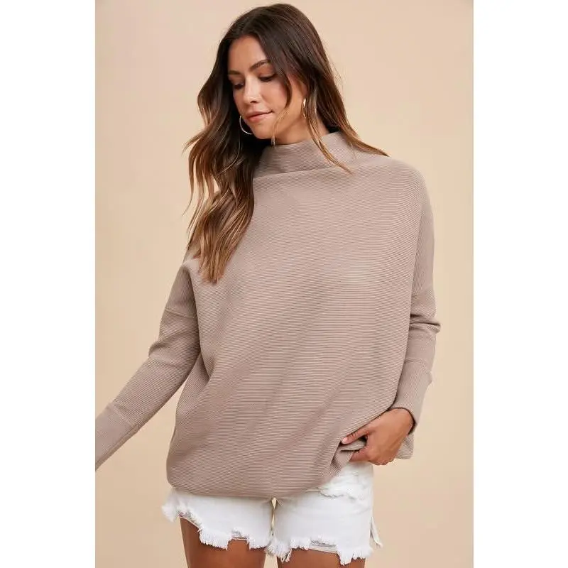 Oversized Sweater Tunic Top