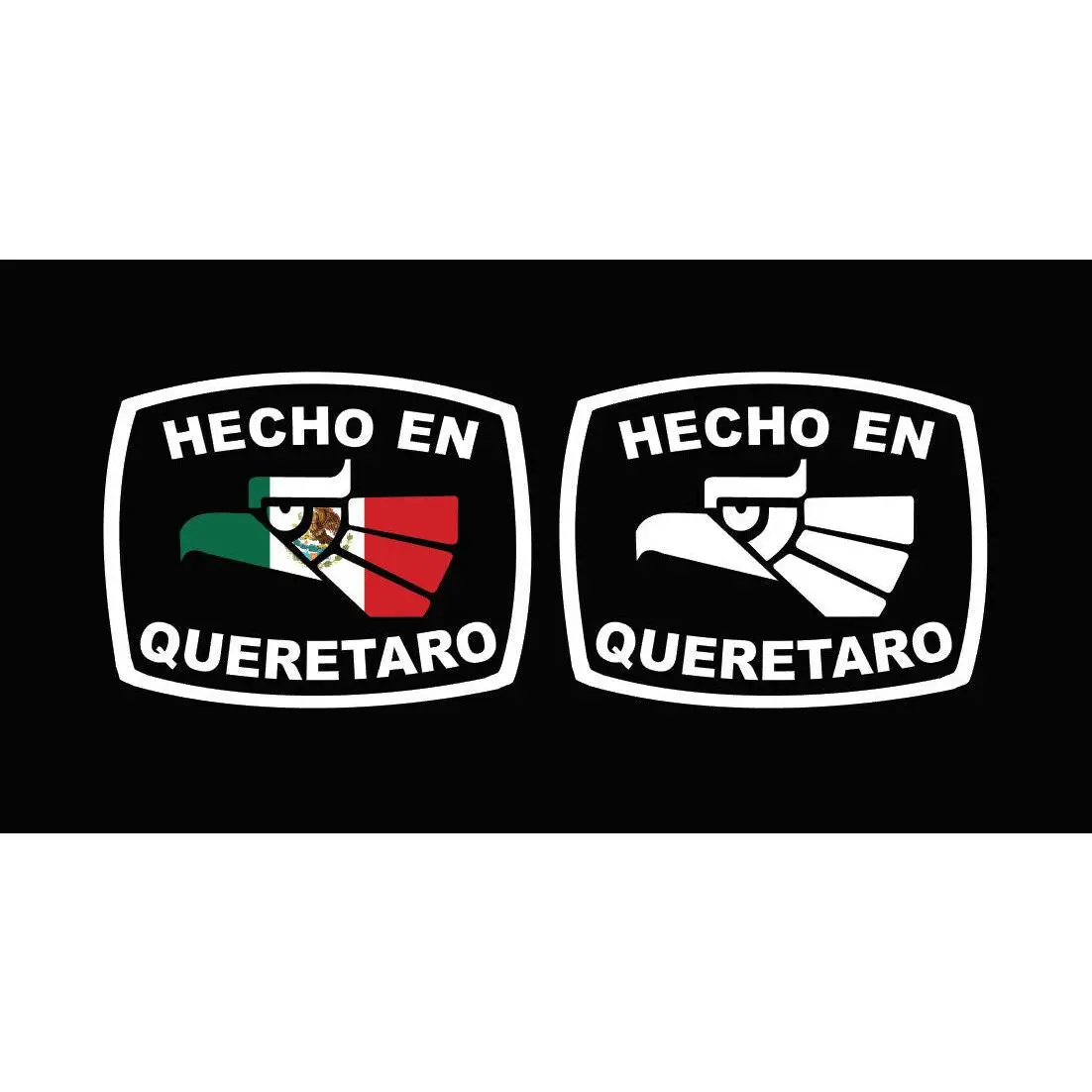 Hecho en Queretaro letters Decal Car Window Laptop Flag Vinyl Sticker Mexico SLP Mexican Sticker, Trucking, Trokiando Trucks decal MX QRO