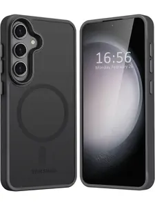 For Samsung Galaxy S24 S24 Plus S24 Ultra MagSafe Shockproof Protective Clear Case Cover (BK)