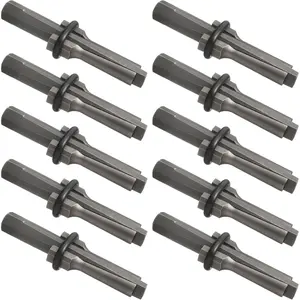 10 Pack 5/8" Rock Splitting Wedges, Heavy Duty Wedge and Feathers Shims Set, Stone Splitter Tools for Granite, Concrete and Marble