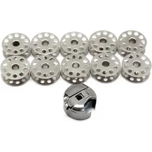 10 count M Size Bobbins #18034 & 1 count Bobbin Case #18045 Compatible with Industrial Sewing Machine , Juki, Consew,