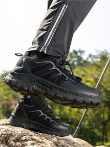 Men's Hiking Boots, Durable Low Top Comfy Walking Boots for All Seasons Outdoor Activities Climbing