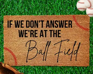 Baseball Welcome Mats, Baseball Doormat, Housewarming Gift, Baseball Gift, Spring Doormat, Porch Decor, Outdoor Doormat, Front Door Doormat