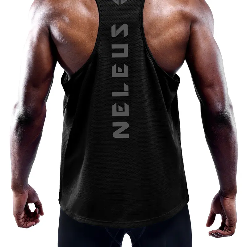 NELEUS Fitness Men's 3 Pack Dry Fit Y-Back Muscle Tank Top Athletic Training Apparel Yoga Sports Vest Dry Fit Wicking Yoga Gym Outfits summerwins