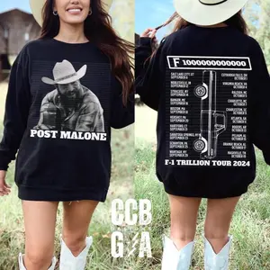 Posty Malone The Fools For You Women's T-Shirt with F-1 Trillion Country Song 2 Print - Womenswear, Underwear