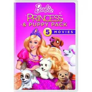 Barbie Princess & Puppy Pack: 5 Movies  [DVD Video Disc] Boxed Set, Snap Case