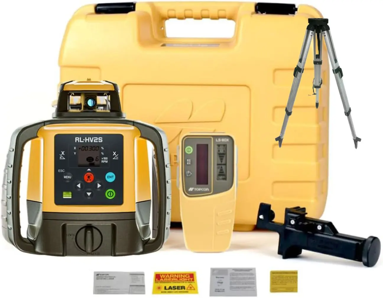 Topcon HV2S w/ LS-80X Laser Receiver and Tripod