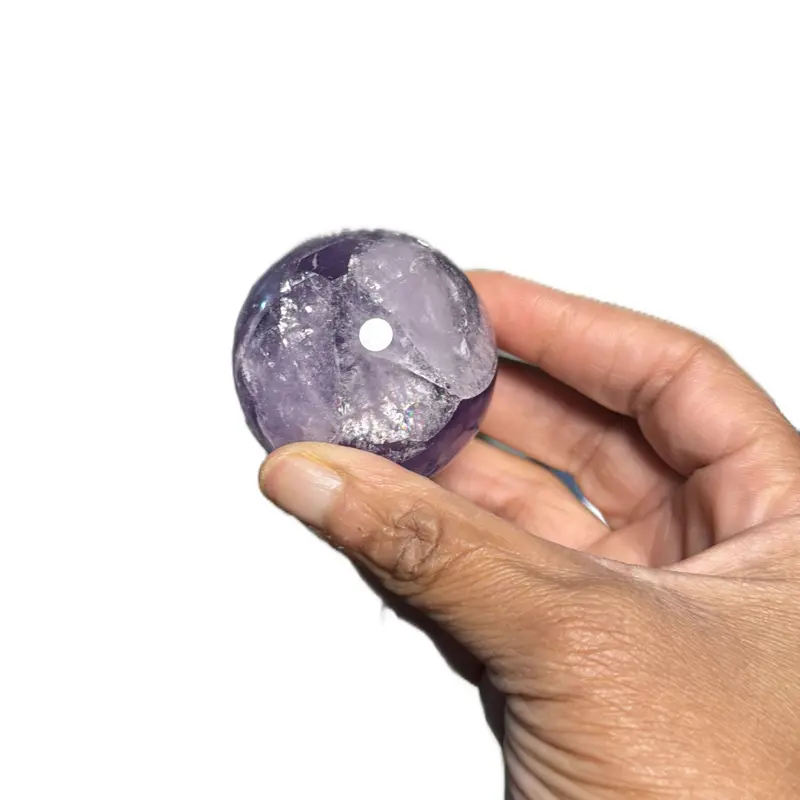 Amethyst Sphere for Spiritual Growth and Protection - Promotes Peace Intuition and Mental Clarity - Ideal for Meditation and Crown Chakra Healing