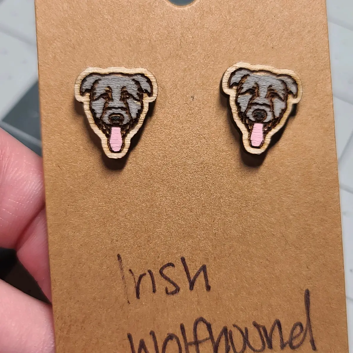 Irish wolfhound stud earrings-irish wolfhound dog-irish wolfhound earrings