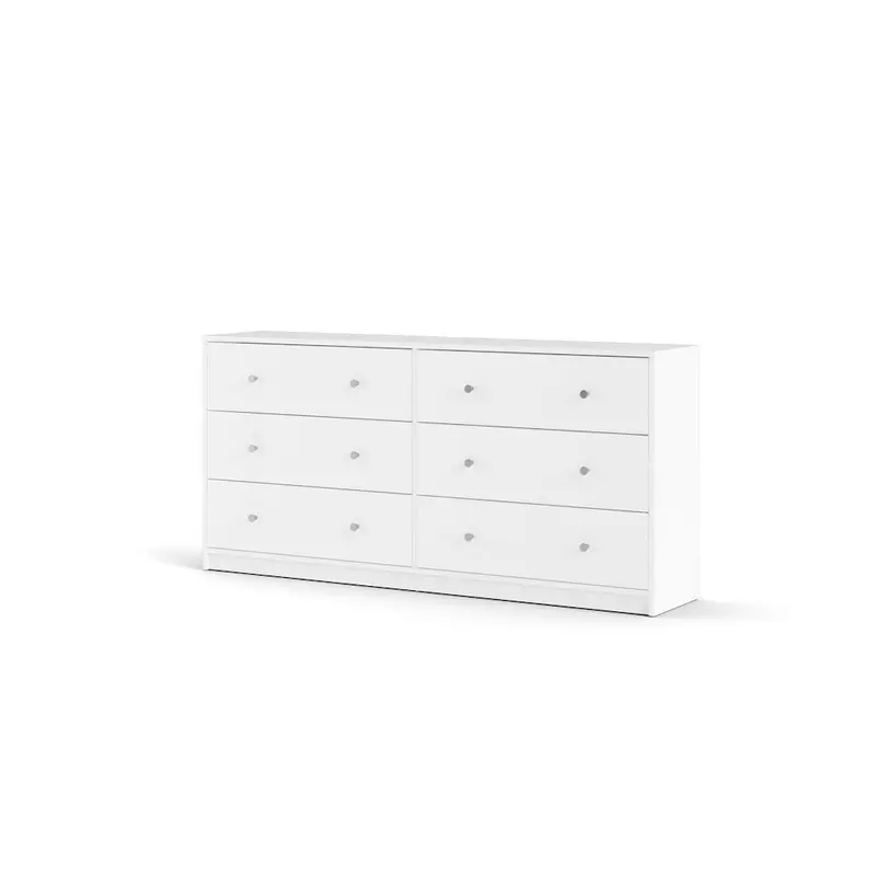slim fit dress slacks Evolur Aurora 7 Drawer Double Dresser, Akoya Grey Pearl/Silver Mist &   BAJE HOME