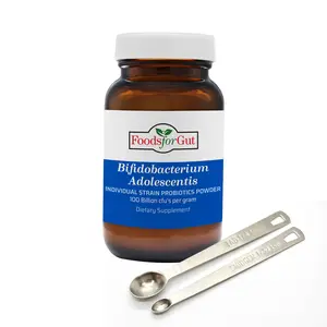 Foods For Gut Bifidobacterium Adolescentis Probiotic Powder 100 Billion cfu's | No Additives | Digestive & Immune Support | High Potency | B. Adolescentis