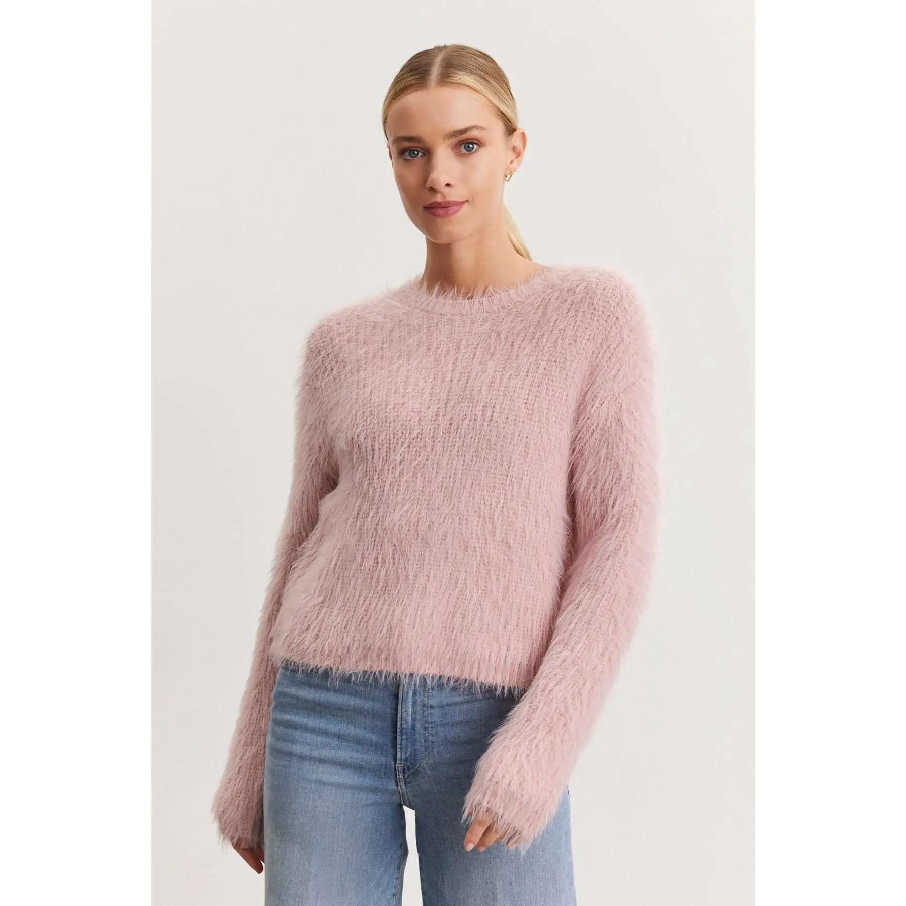 MAYLIE FEATHER YARN SWEATER