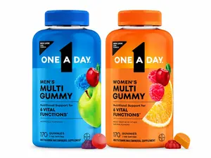 One A Day Men's + Women's Multivitamin Gummies Daily Wellness Support 340ct Bundle