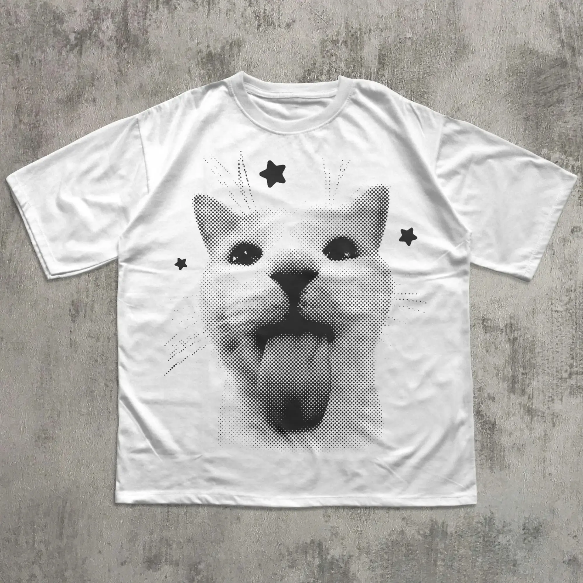Funny Y2k Cat T-shirt, Silly Cats Tee, 90s Retro Kitten Shirt, Ironic Shirts, Vintage Graphic Tee, Gift for Cat Lovers, Meme Tshirt, Gifts
