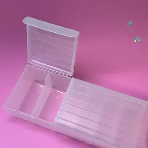 Plastic Matte Clear Photocards and Sleeves Organizer Box