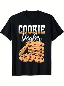 Cookie Dealer Cute Cookie Lover Baker Pastry Maker T Shirt 180G Same Style for Men And Women  Summer Short-Sleeved Printed T-Shirt Pure 220G