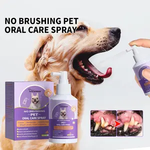 50ml Pet Oral Cleanse Spray Dogs Cats Teeth Clean Deodorant Prevent Calculus Remove Kitten Bad Breath Mouth Fresh Pet Supplies