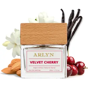Velvet Cherry, Arlyn, Unisex Perfume, Eau de Parfum, Almond-Black Cherry-Jasmine Sambac-Vanilla,  Long-Lasting, Vegan, Cruelty Free, Made in USA – 50 ml | 1.7 FL Oz.