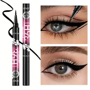 Waterproof Long Lasting Eyeliner, 1 Count Smudge Proof Smudge No Budge Fine Tip Eyeliner Pen, Professional Daily Makeup Accessories for Women & Girls, Cosmetic