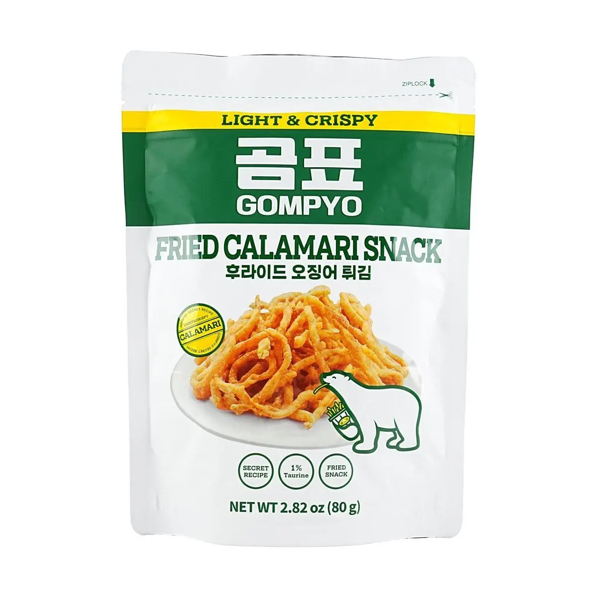 GOMPYO Korean Crispy Fried Squid Strips 80g - Delicious Snack, Perfect for Parties & Movie Nights